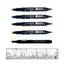 G.T. Luscombe Company, Inc. Zebrite Bible Marking Kit  No Bleed Pigmented Ink  No Fading or Smearing  Double Ended Highlighters, Note Pen & Books of the Bible Ruler/Bookmark (Set of 5 + Ruler)