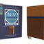NIV Study Bible, Fully Revised Edition (Study Deeply. Believe Wholeheartedly.), Personal Size, Leathersoft, Brown/Blue, Red Letter, Thumb Indexed, Comfort Print