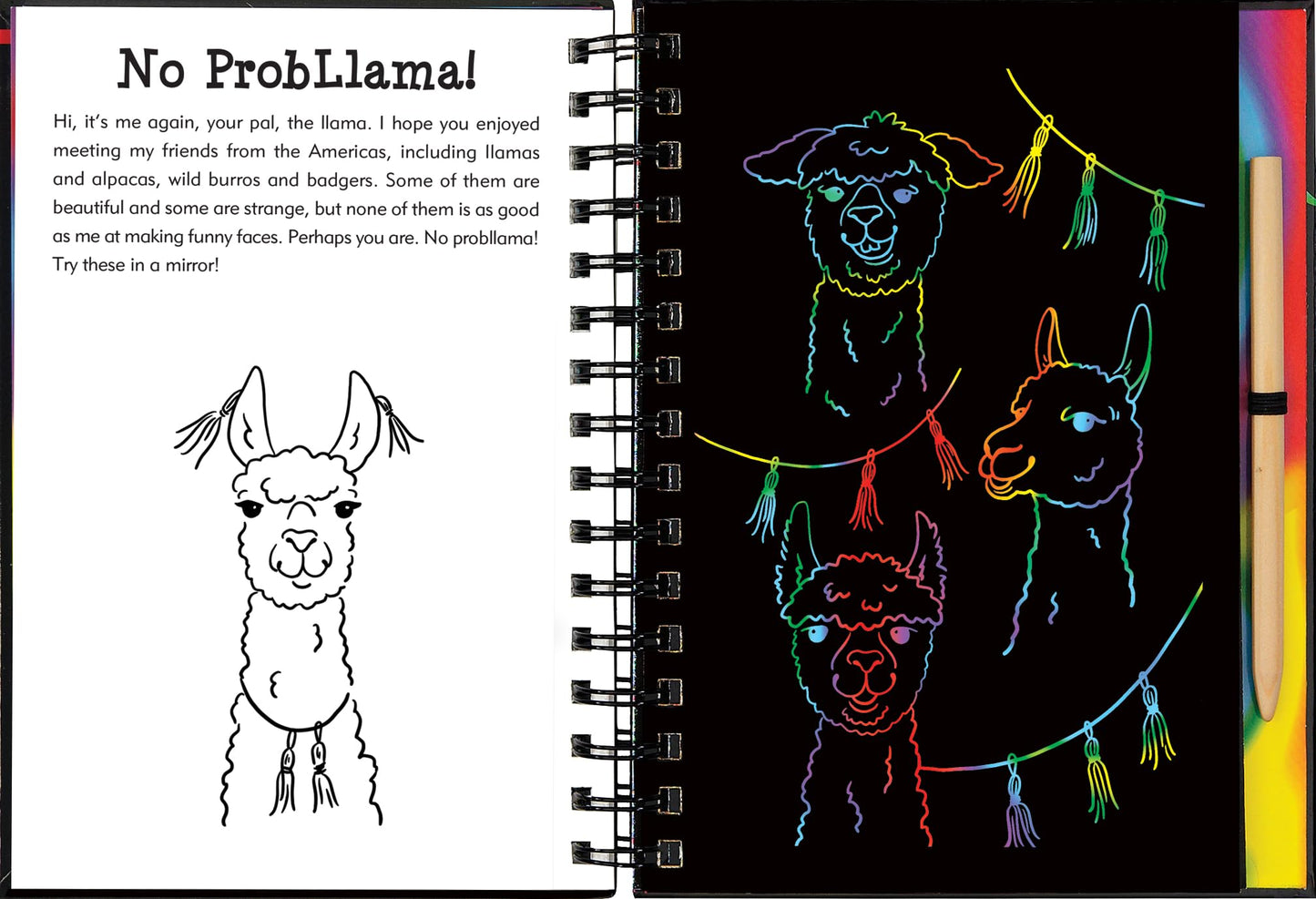 Llamas & Friends Scratch & Sketch (Trace Along)