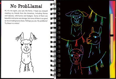 Llamas & Friends Scratch & Sketch (Trace Along)