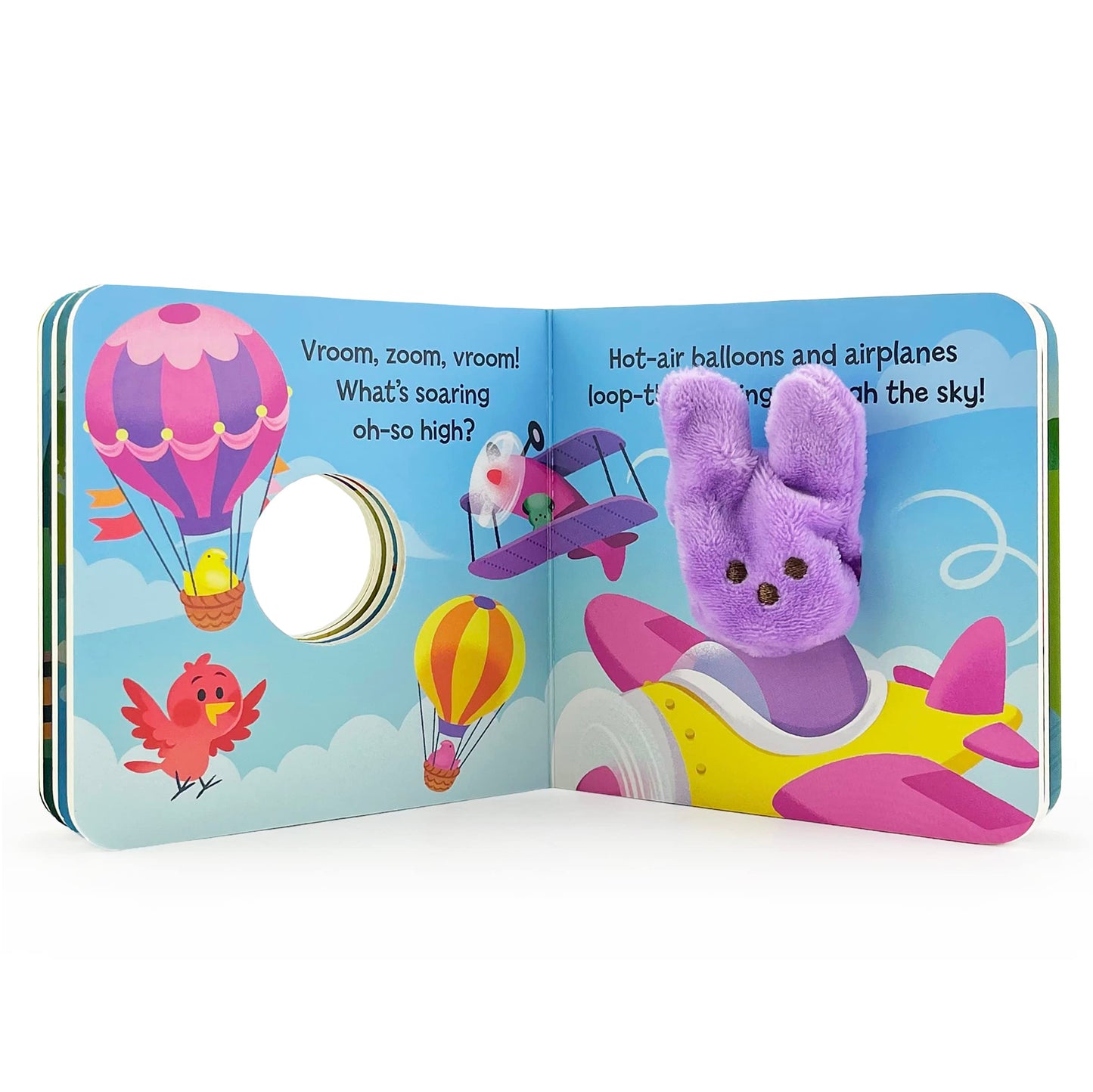 Go, Peeps, Go! Peeps Finger Puppet Board Book Easter Basket Gifts or Stuffer for Baby or Toddlers