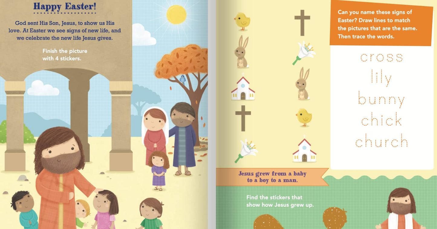 Say and Pray Bible Easter Sticker and Activity Book