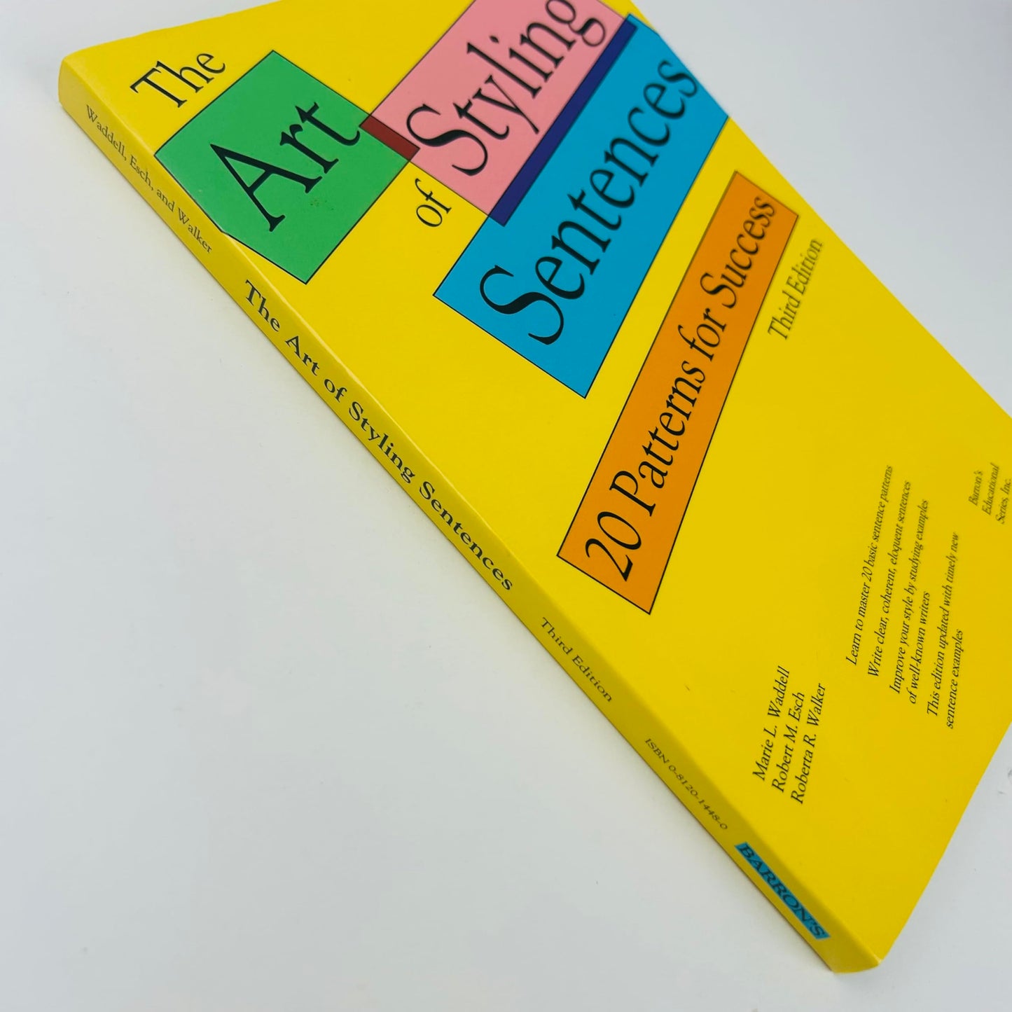 The Art of Styling Sentences: 20 Patterns for Success