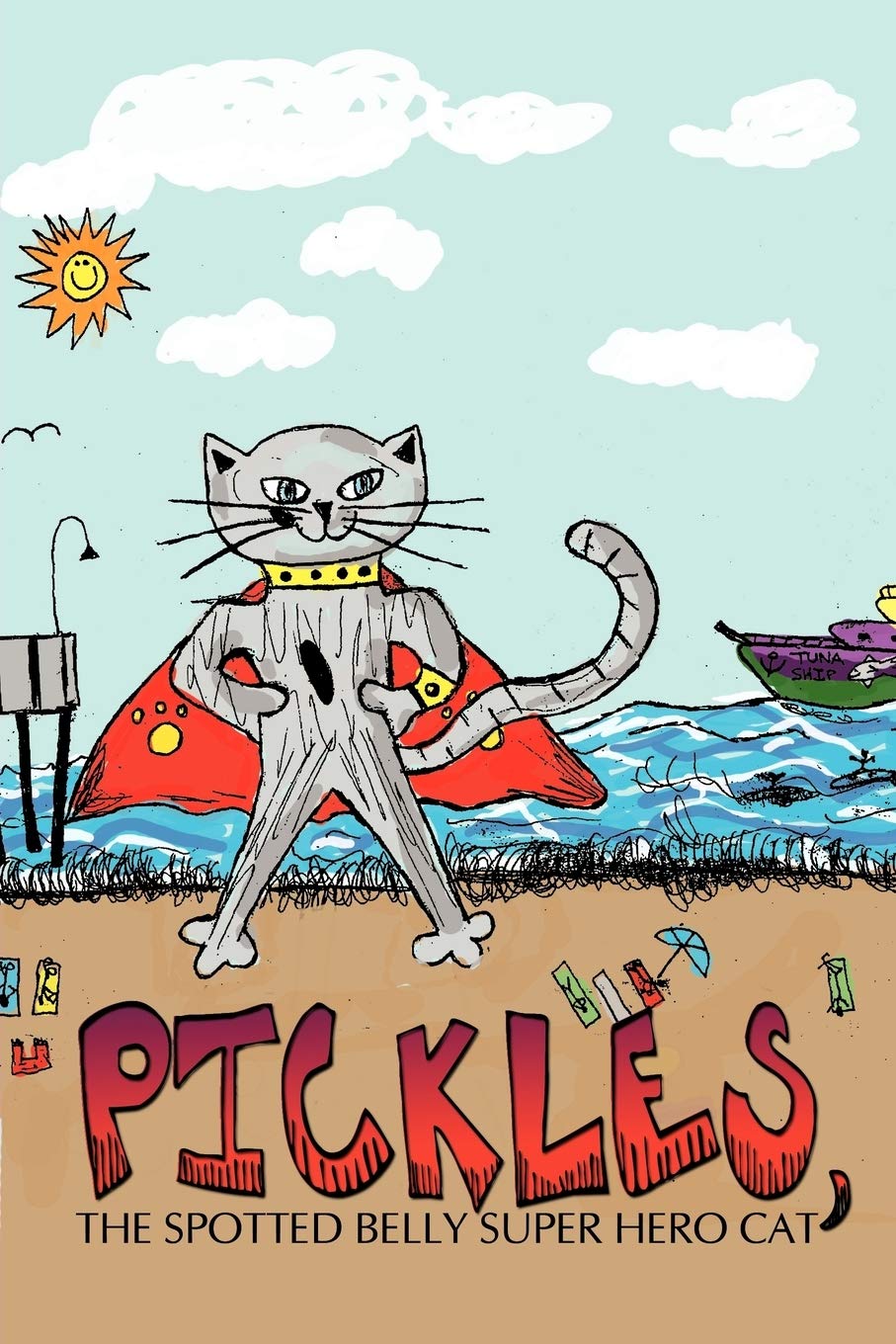 Pickles, The Spotted Belly Super Hero Cat