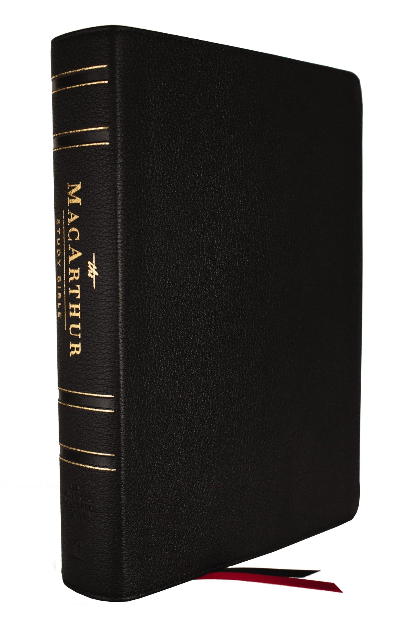 NASB, MacArthur Study Bible, Black Genuine Leather, 1995 Text, Comfort Print: Unleashing God's Truth One Verse at a Time (Holy Bible, New American Standard Bible)