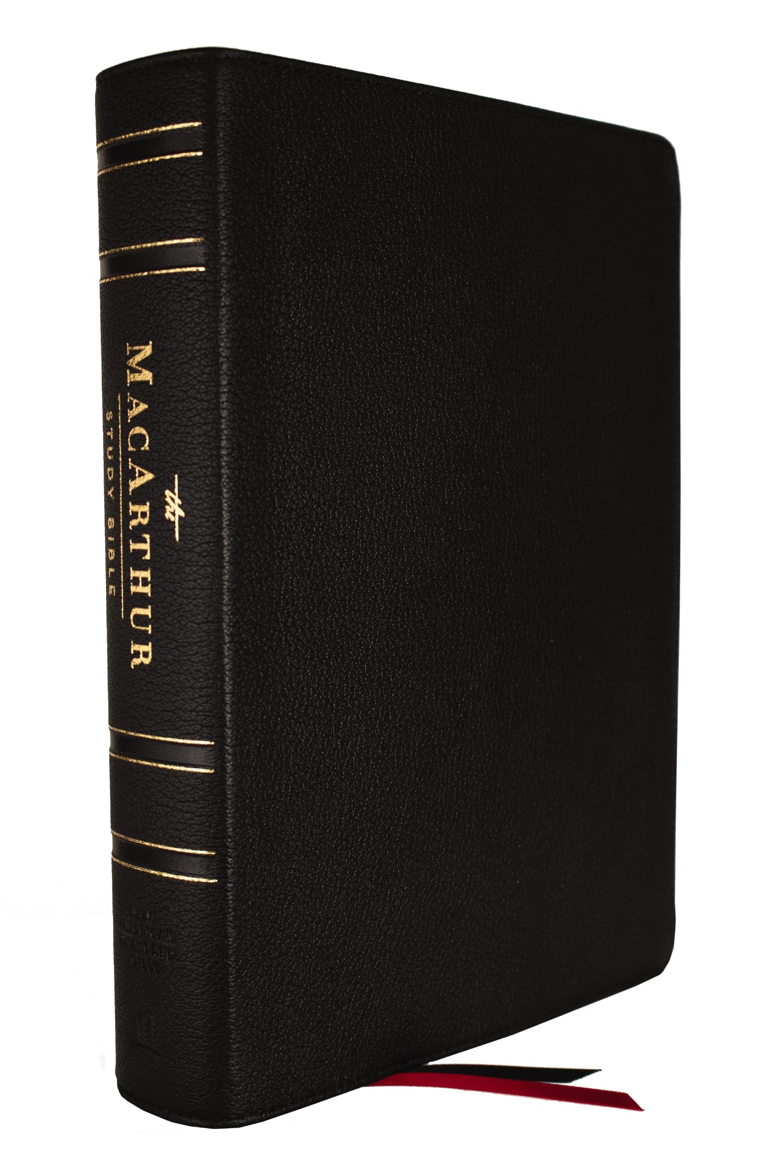 NASB, MacArthur Study Bible, Black Genuine Leather, 1995 Text, Comfort Print: Unleashing God's Truth One Verse at a Time (Holy Bible, New American Standard Bible)