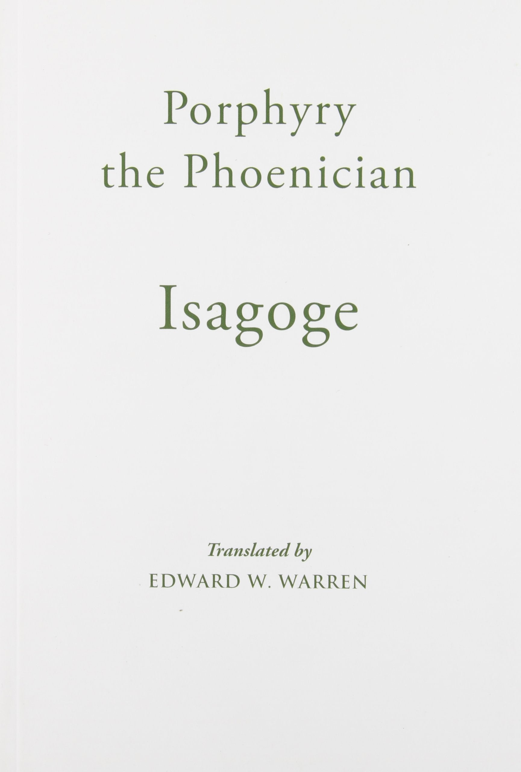 Isagoge (Mediaeval Sources in Translation)