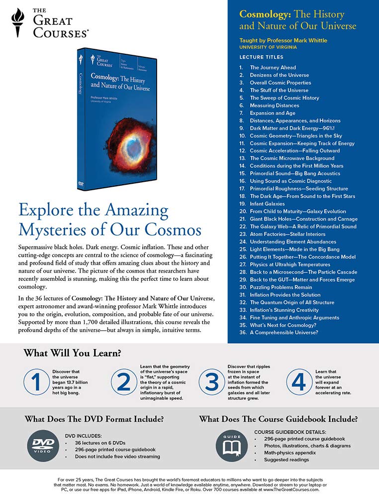 Cosmology: The History and Nature of Our Universe