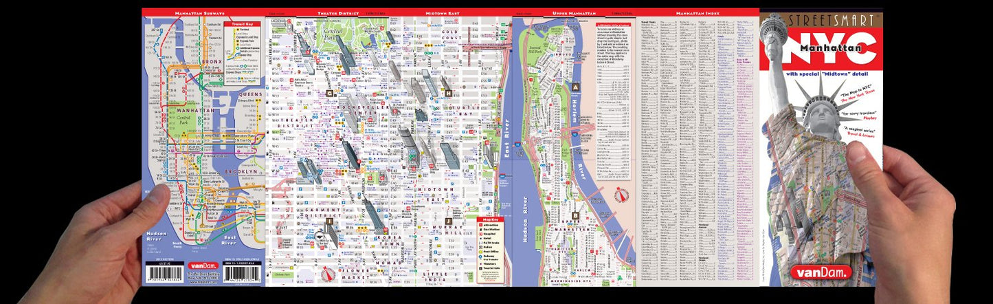 StreetSmart NYC Map Midtown Edition (Laminated)