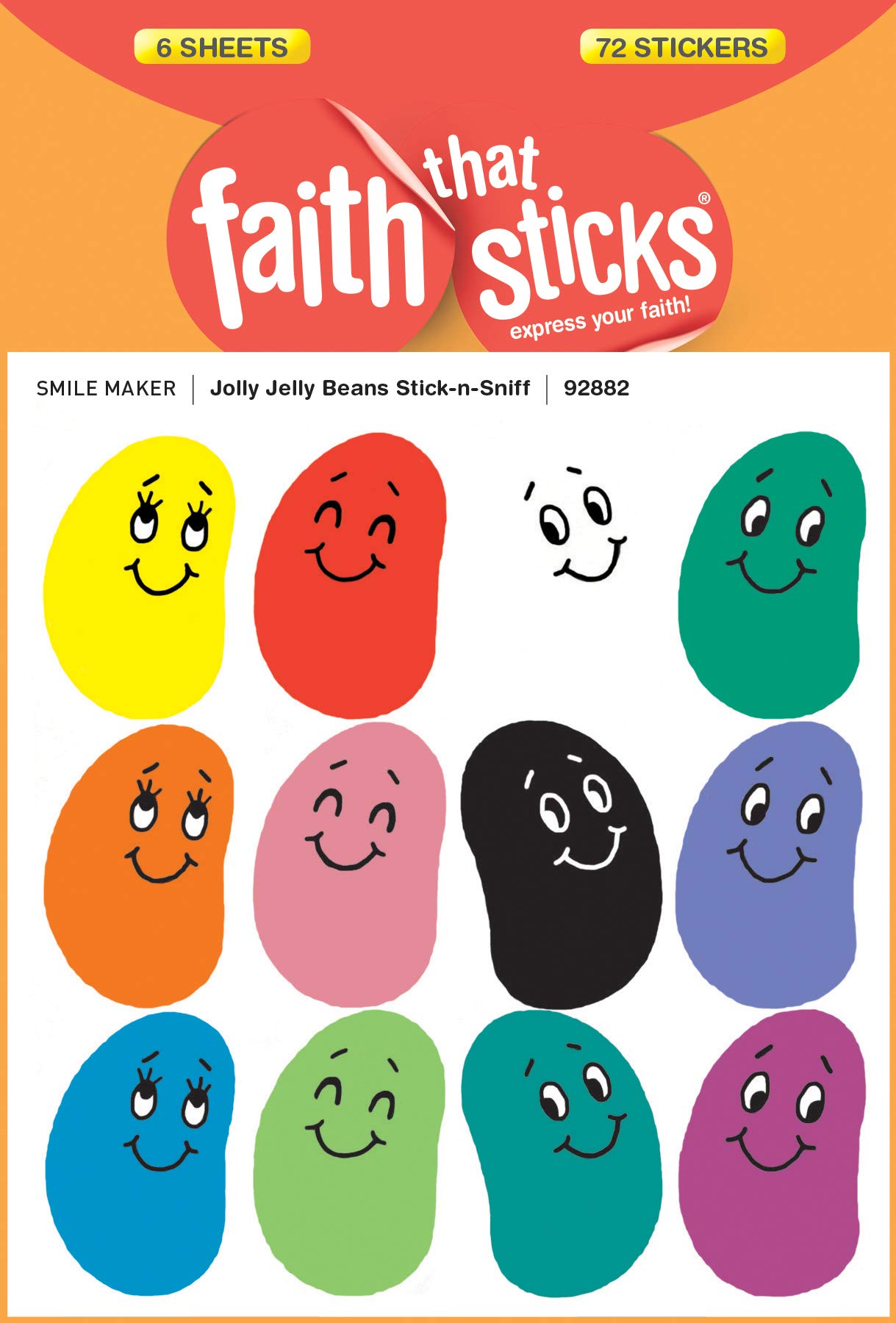 Jolly Jelly Beans Stick-n-sniff (Faith That Sticks Stickers)