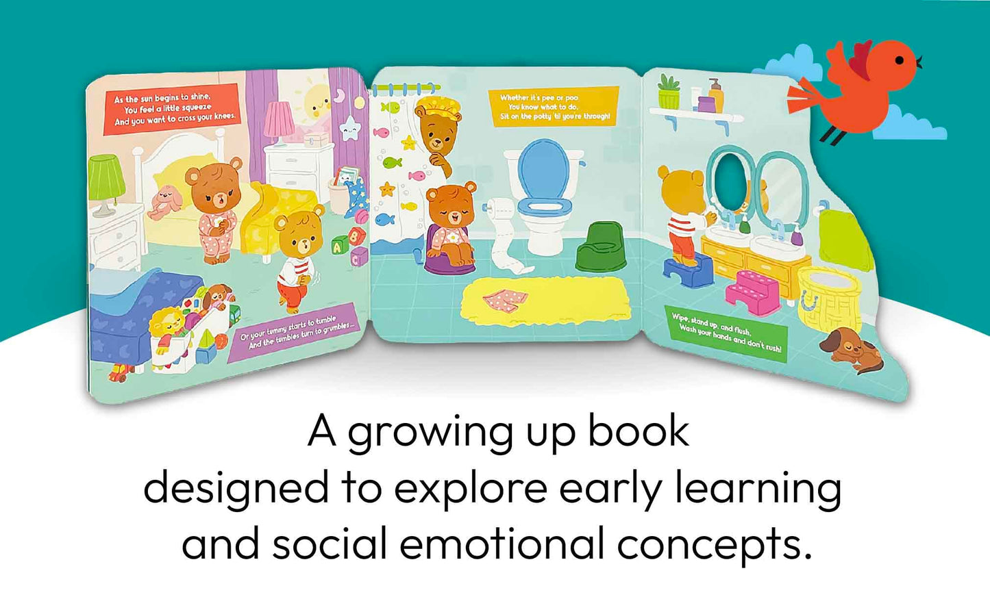 Potty: A First Peek-A-Flap Book for Toilet Training: When You Think You Have to Go You Know It's Potty Time!
