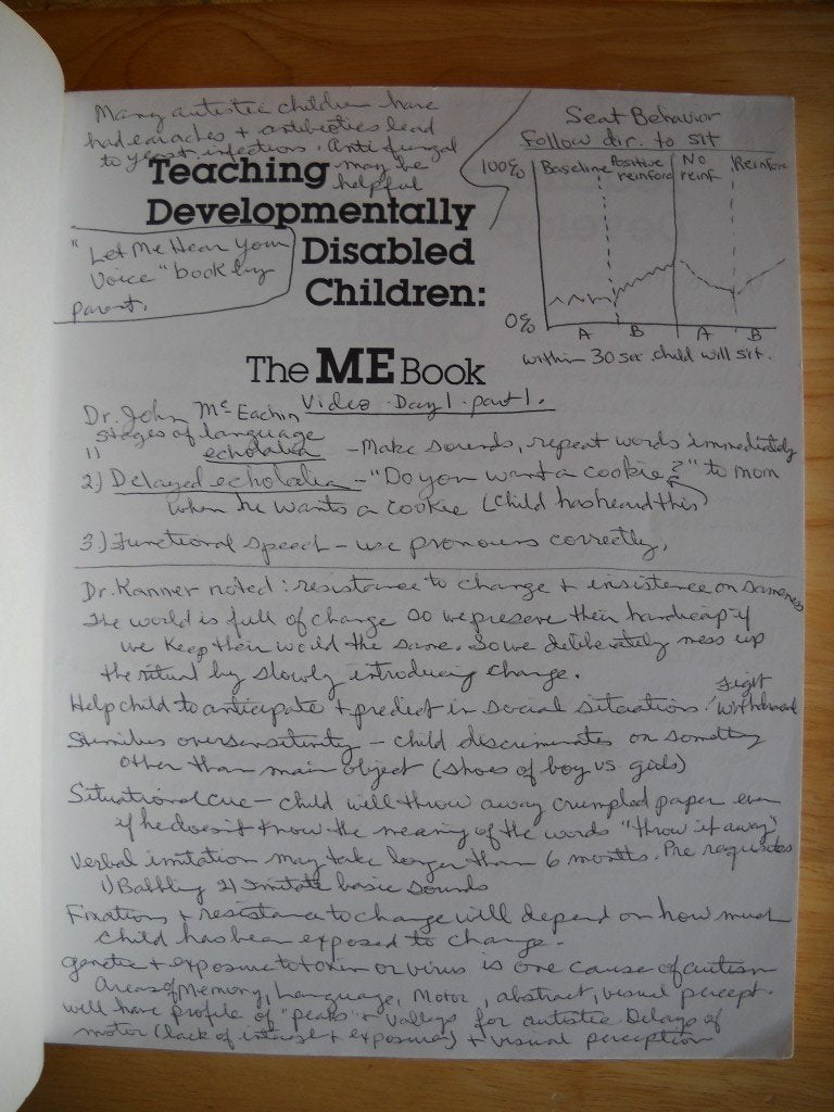 Teaching Developmentally Disabled Children: The Me Book