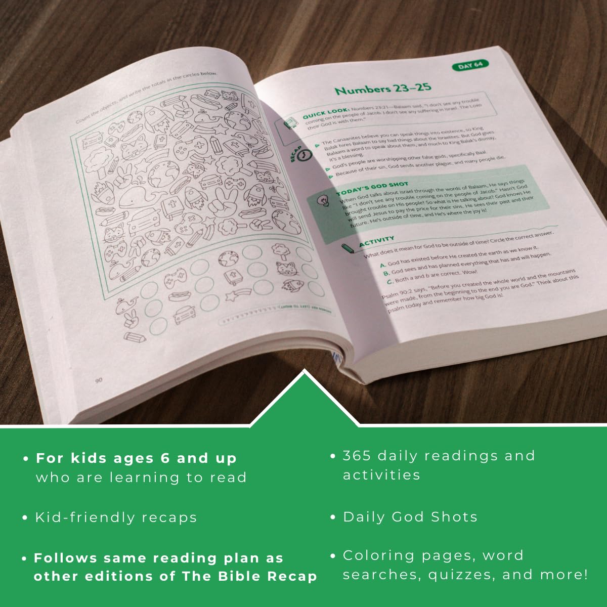 The Bible Recap Kids' Devotional: 365 Reflections and Activities for Children and Families to Read the Bible in a Year
