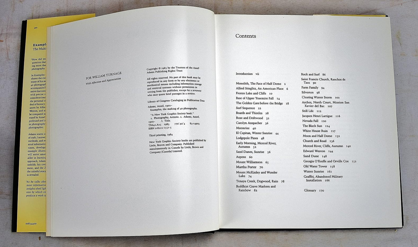 Examples: The Making of 40 Photographs by Adams, Ansel