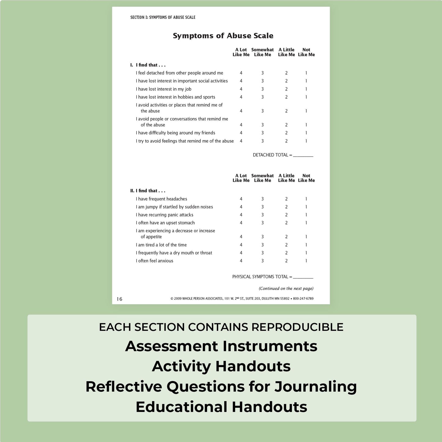 The Domestic Violence Survival Workbook - Self-Assessments, Exercises & Educational Handouts (Mental Health & Life Skills Workbook Series)