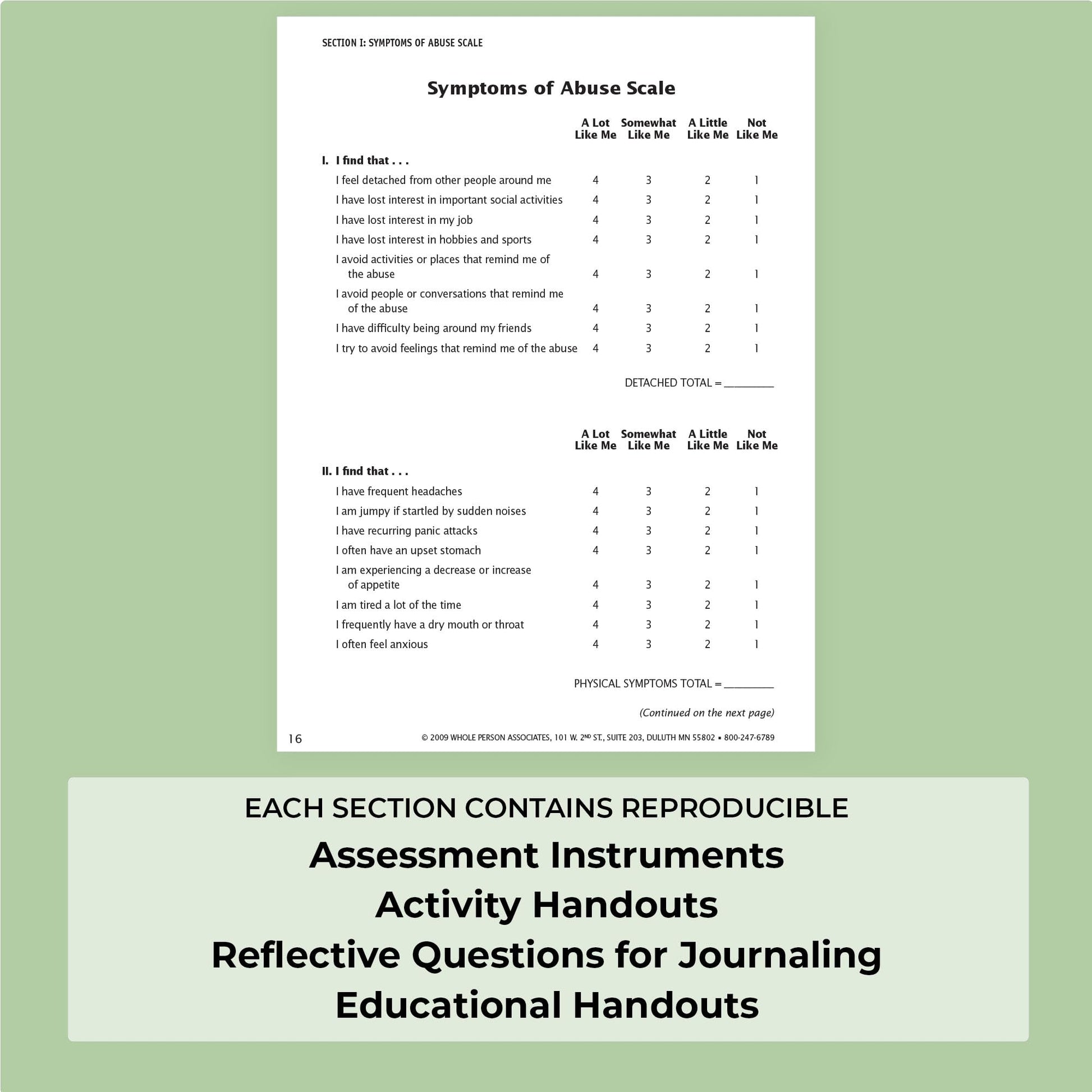 The Domestic Violence Survival Workbook - Self-Assessments, Exercises & Educational Handouts (Mental Health & Life Skills Workbook Series)