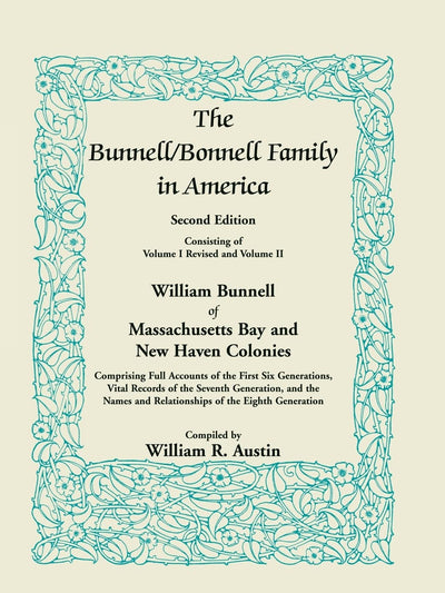 The Bunnell/Bonnell Family in America