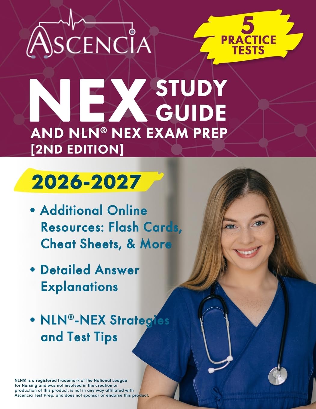 NEX Study Guide 2026-2027: 5 Practice Tests and NLN NEX Exam Prep: [2nd Edition]