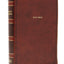NKJV Holy Bible, Giant Print Thinline Bible, Brown Leathersoft, Thumb Indexed, Red Letter, Comfort Print: New King James Version