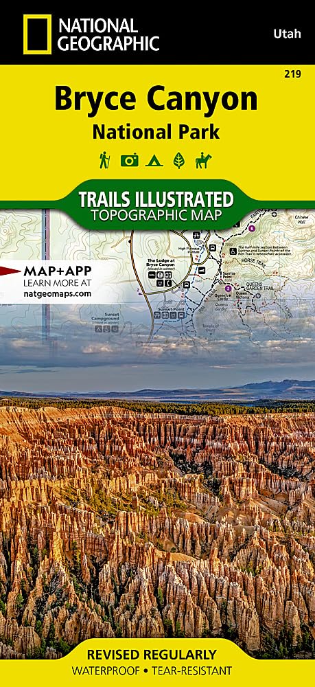 Bryce Canyon National Park Map (National Geographic Trails Illustrated Map, 219)