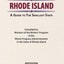 Rhode Island: A Guide To The Smallest State (American Guide)