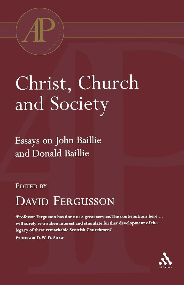Christ, Church and Society (Academic Paperback)