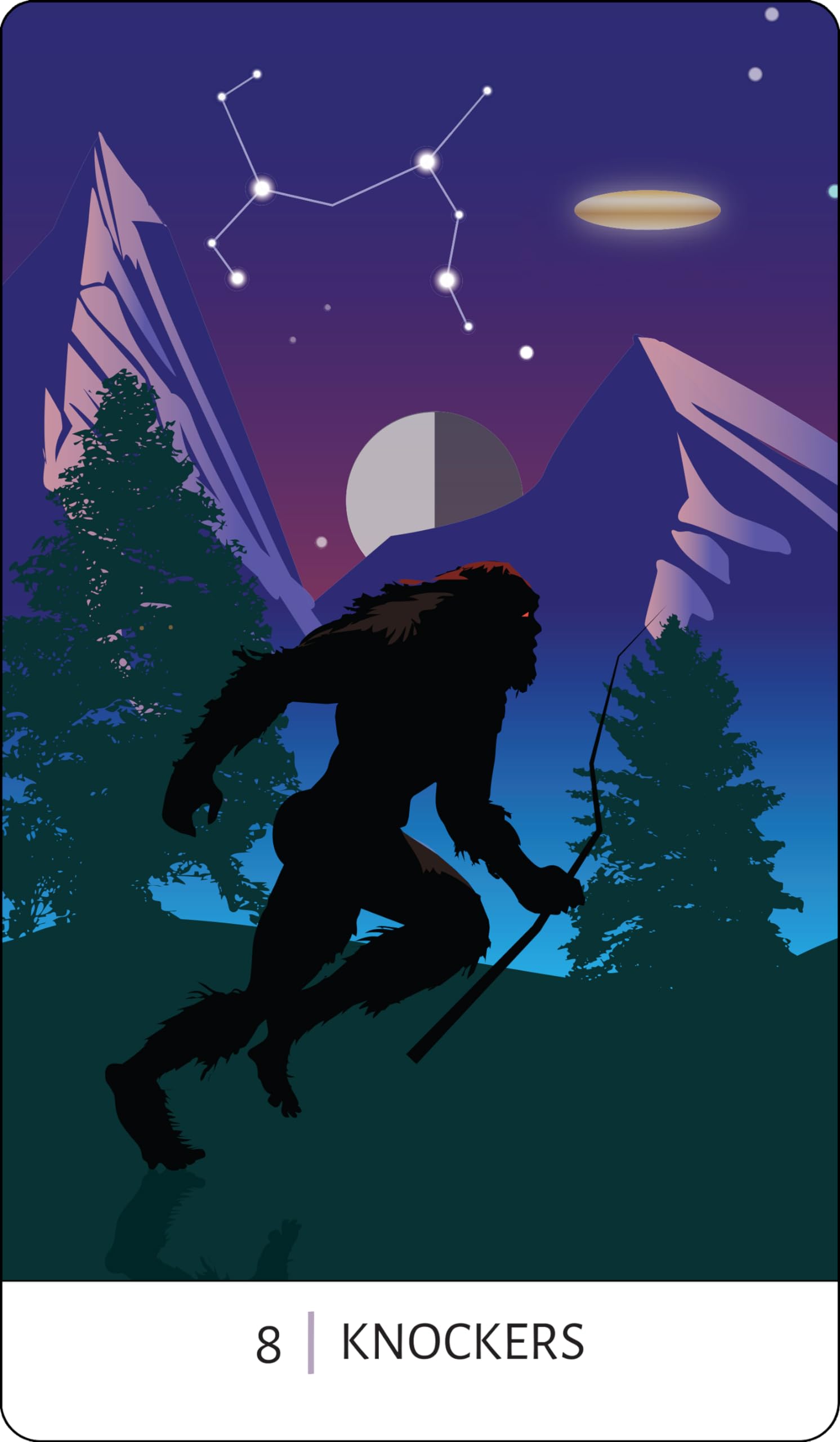 Tarot of the Unexplained: A Deck of Cryptids, Ghosts, UFOs and Other Urban Oddities (78 Cards and 96-Page Full-Color Booklet)