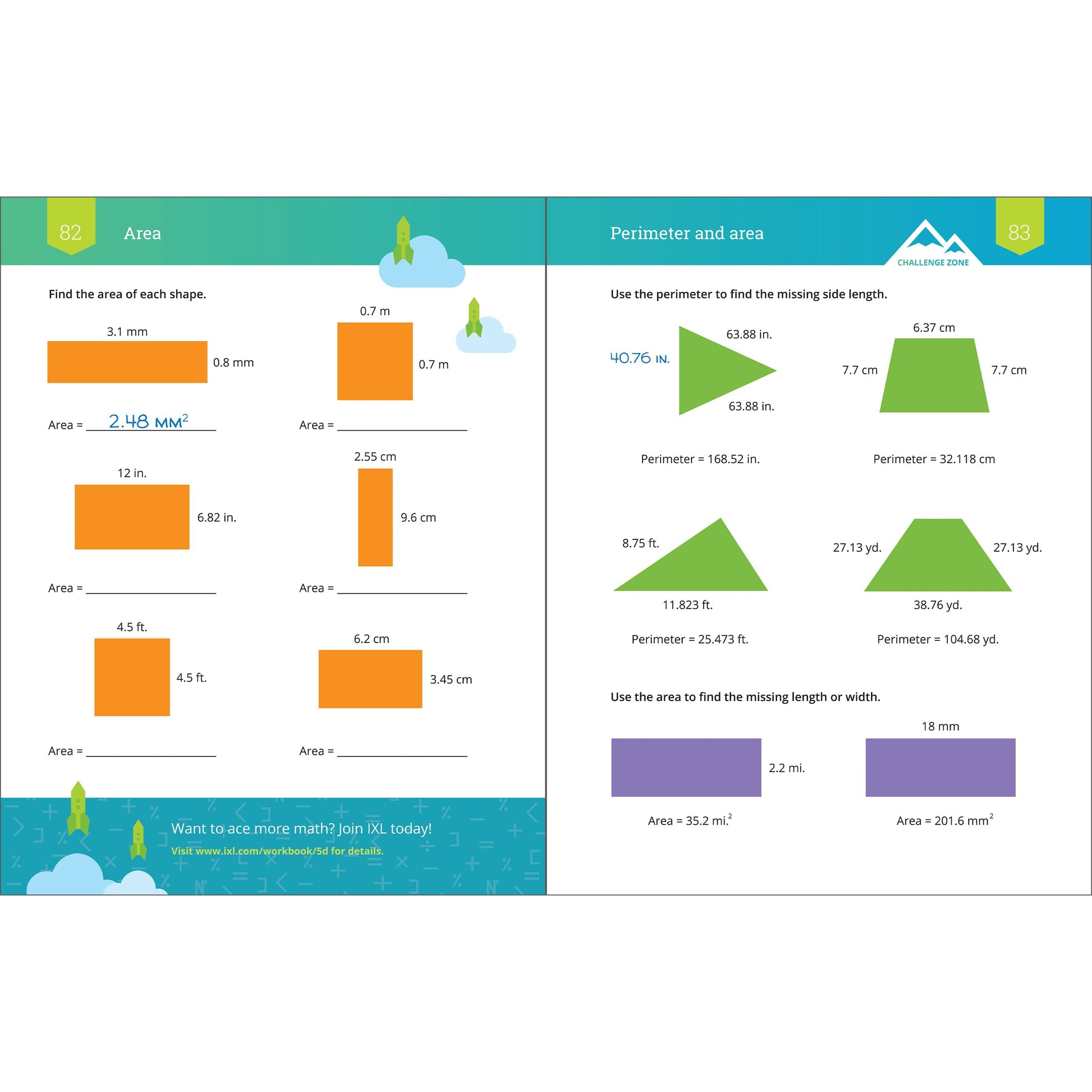 IXL Decimals 5th Grade Math Workbooks, Mathematics Book for Kids Age 10-11 Covering Comparing, Addition, Subtraction, Multiplication, and Division Problems