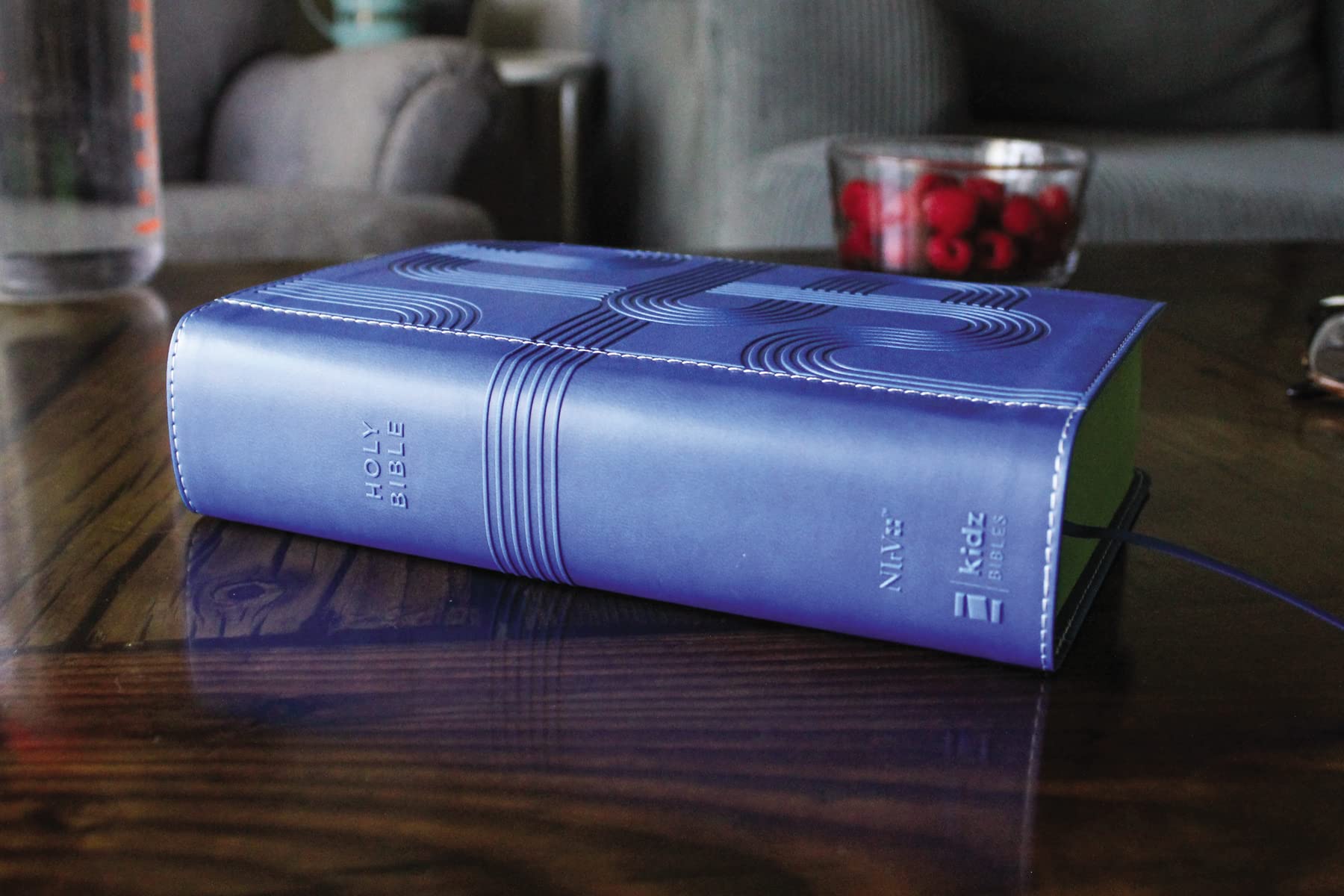 NIrV, Giant Print Compact Bible for Boys, Leathersoft, Blue, Comfort Print