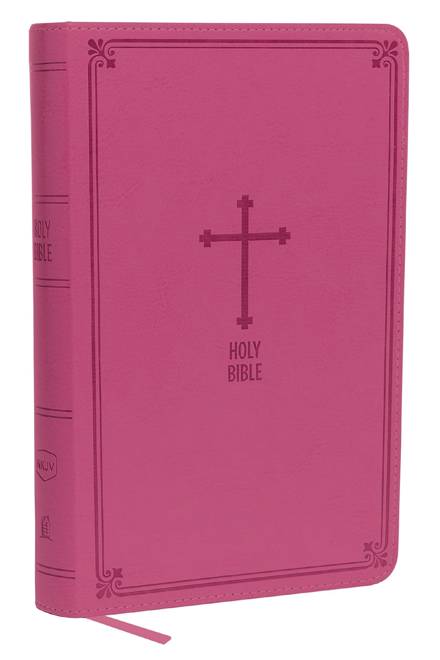 NKJV Deluxe Gift Bible, Leathersoft, Pink, Red Letter