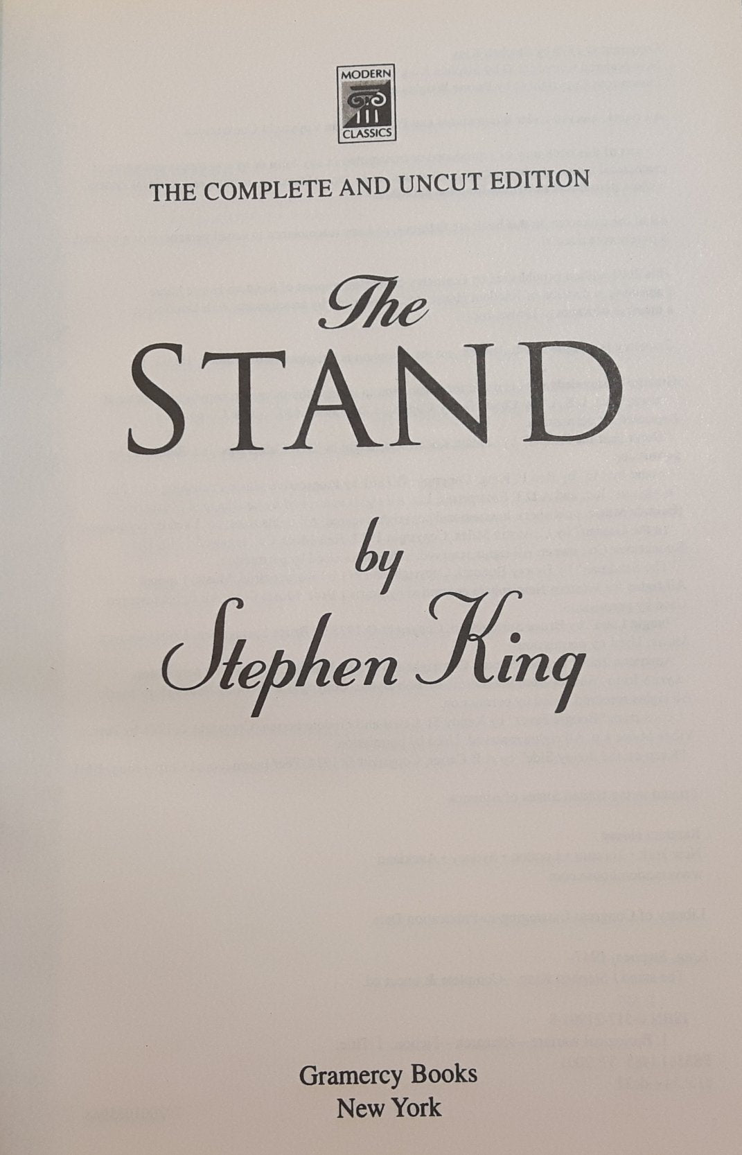 The Stand (Modern Classics) by Stephen King