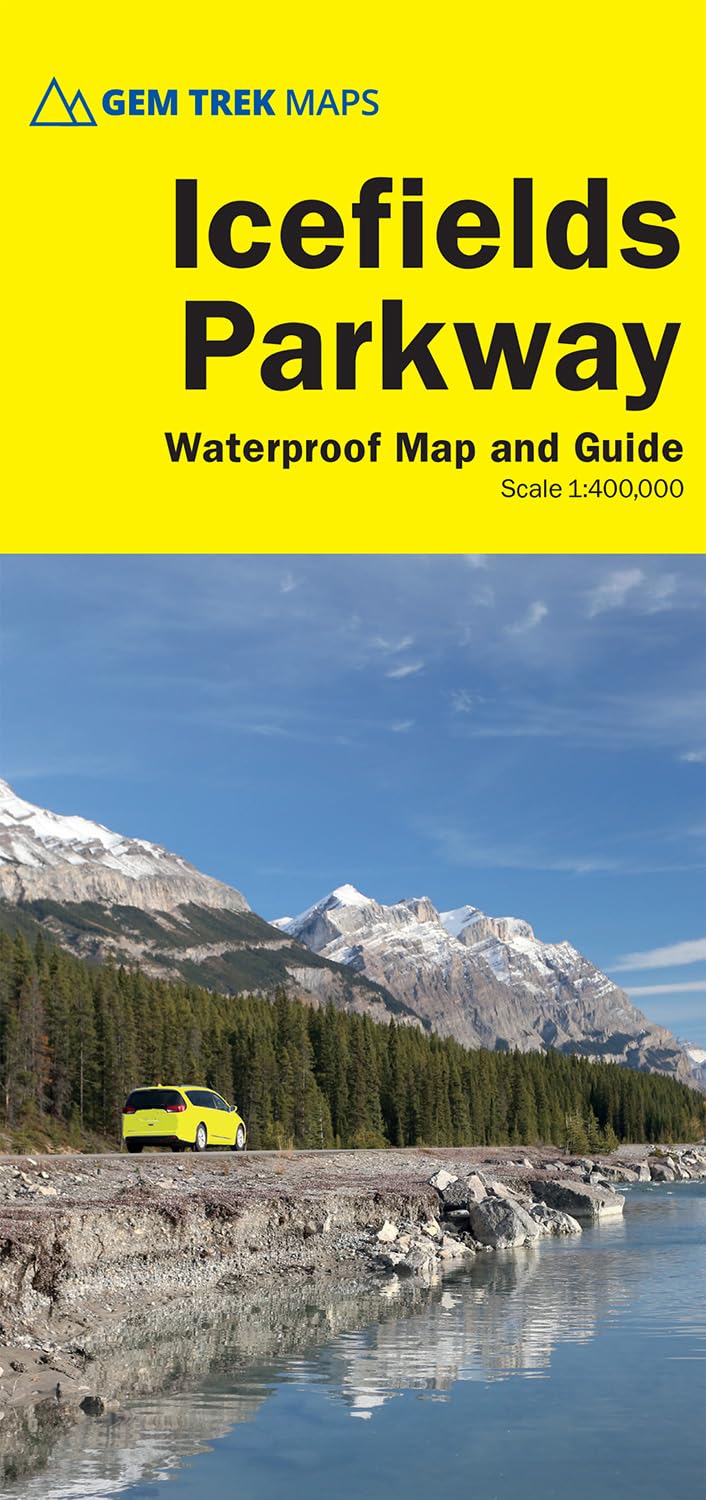 Icefields Parkway Map  Gem Trek Maps
