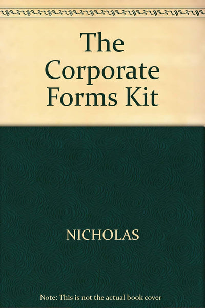 The Corporate Forms Kit/Book and Disk