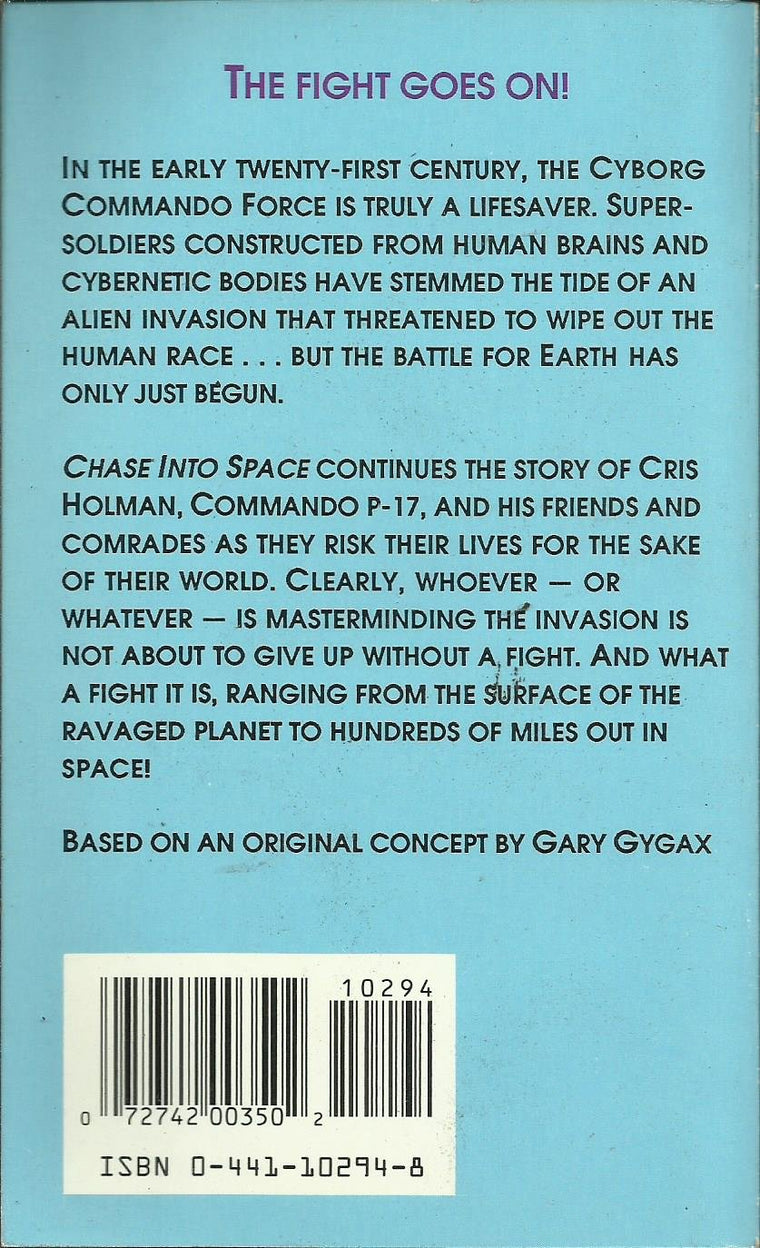 Chase into Space (Cyborg Commando Book 2) — back cover