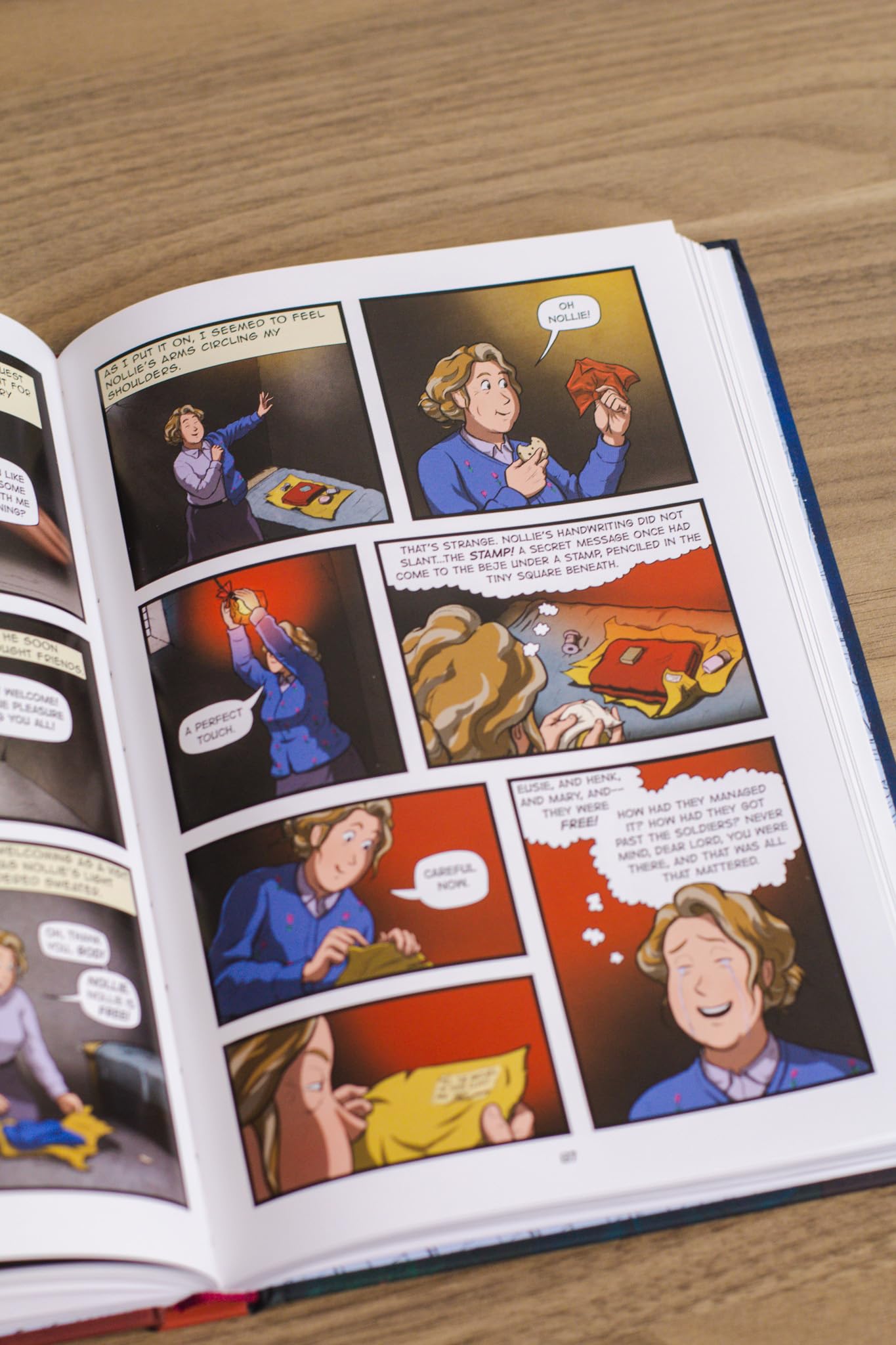 The Hiding Place: A Graphic Novel  For Ages 8-12  Full Color Illustrations  World War II Biography