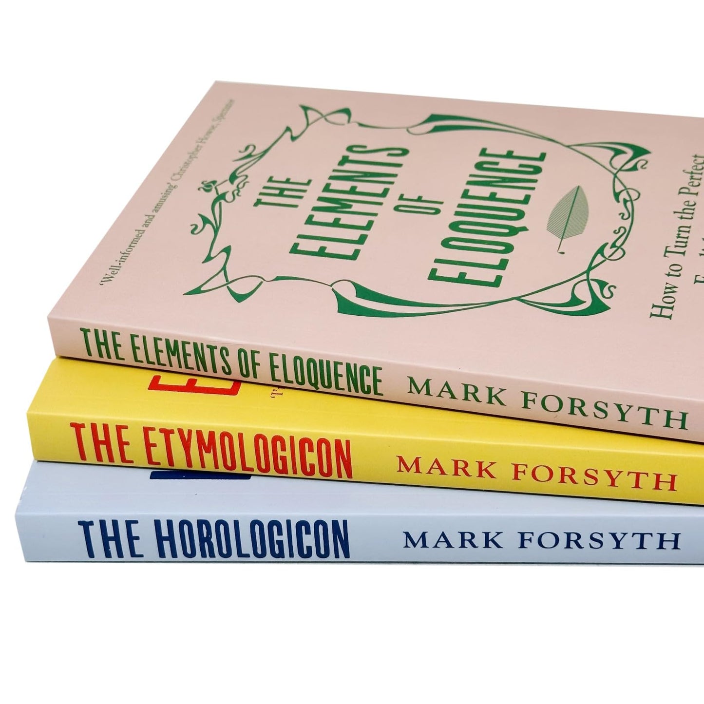 Mark Forsyth 3 Books Collection Set (The Etymologicon, The Elements of Eloquence & Horologicon)