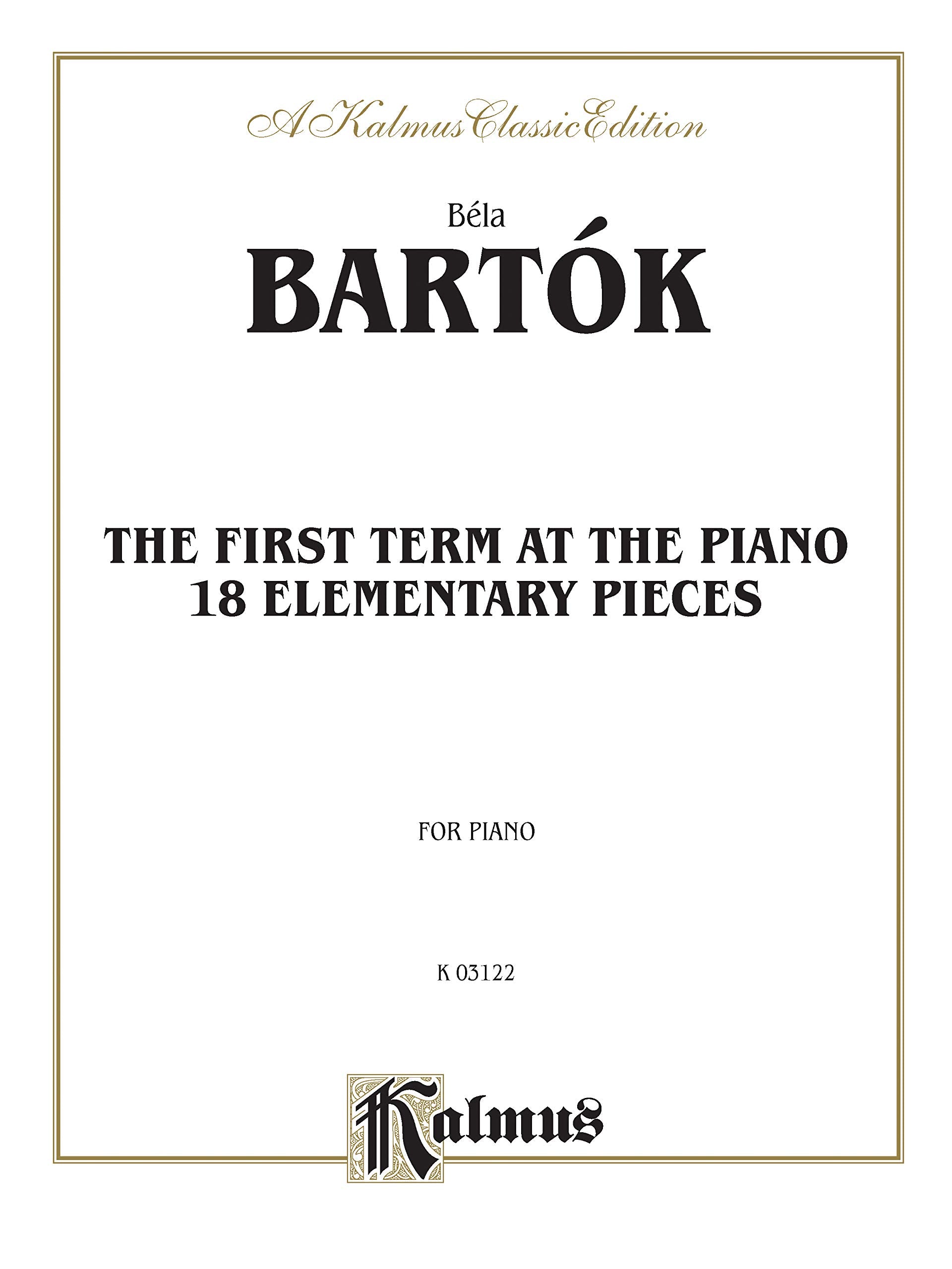 Bartok First Term at the Piano