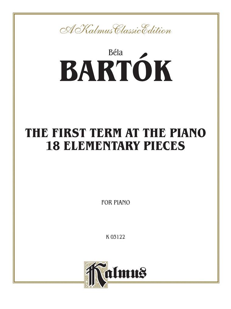 Bartok First Term at the Piano