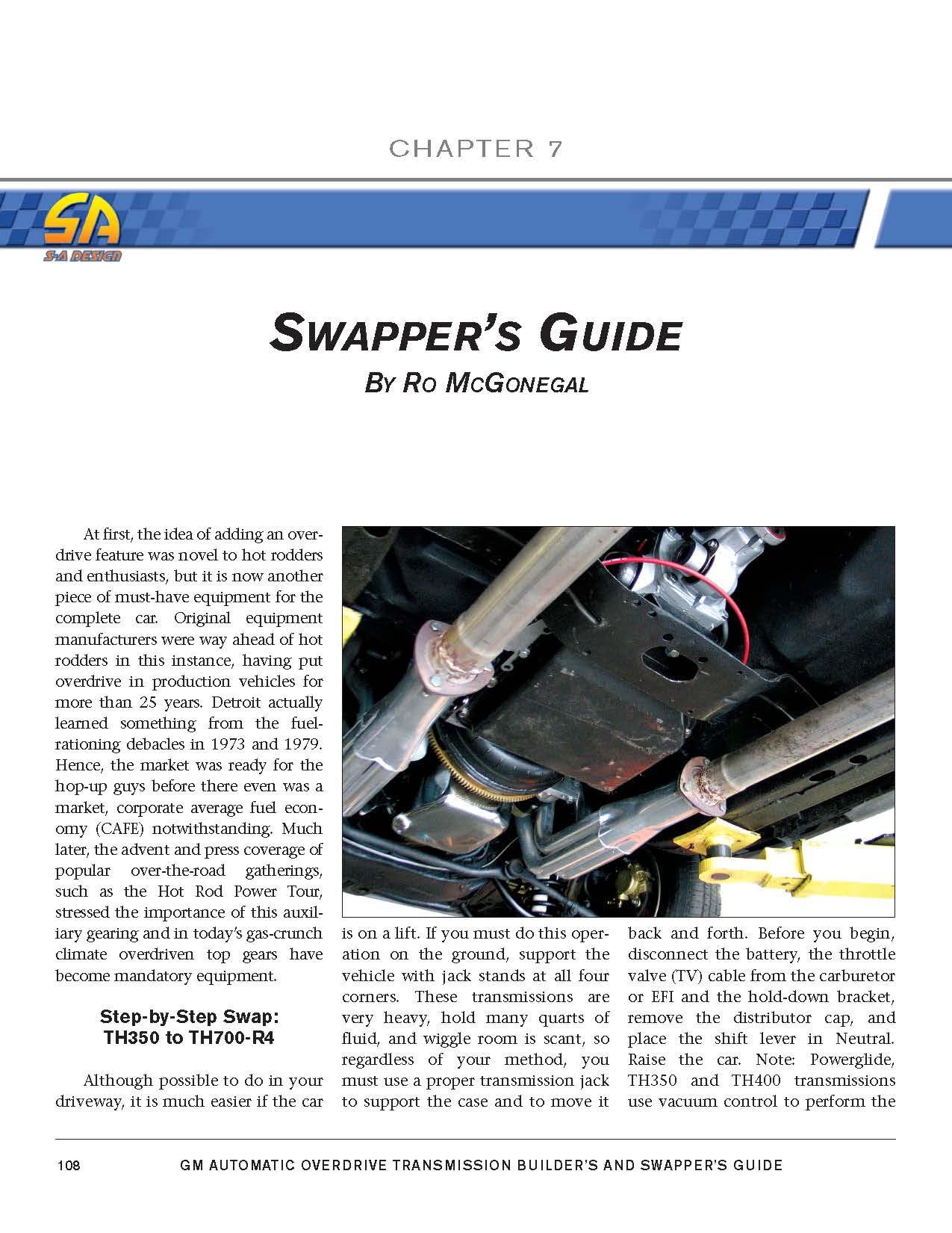 GM Automatic Overdrive Transmission Builder's and Swapper's Guide: Covers 700-R4, 4L60 and 4L60E Transmissions (Sa Design)