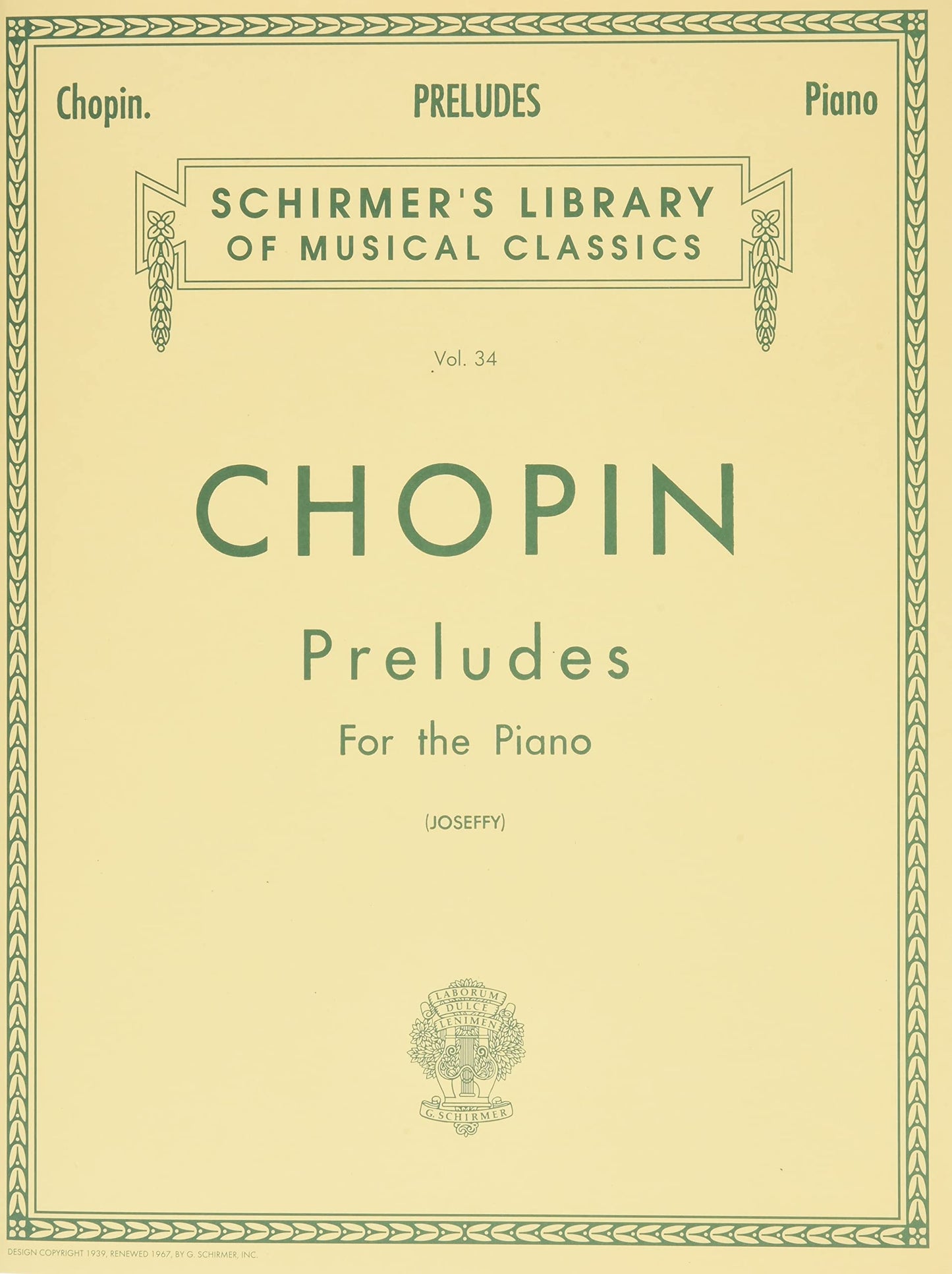 Chopin - Preludes for the Piano, Vol. 34