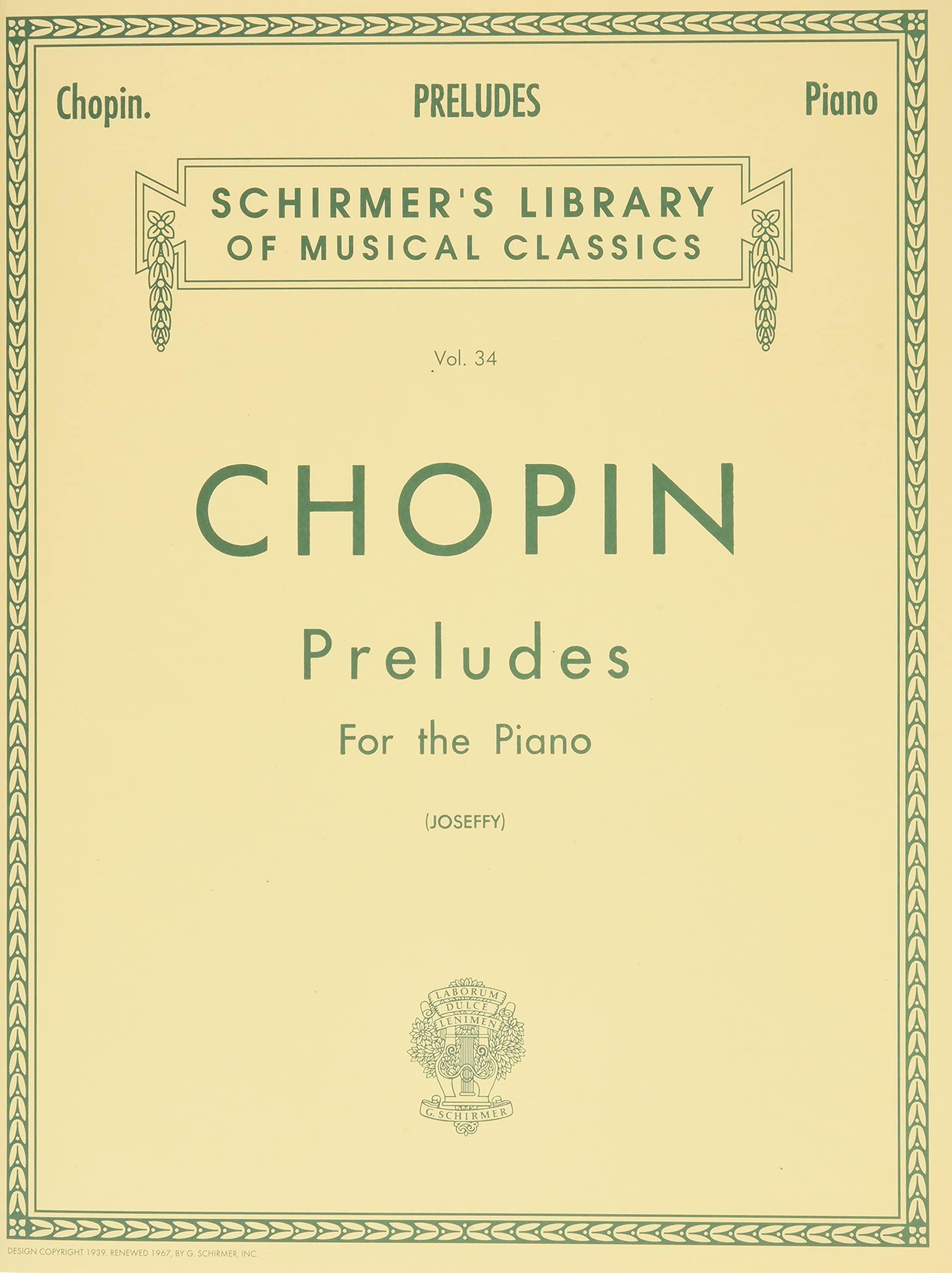 Chopin - Preludes for the Piano, Vol. 34