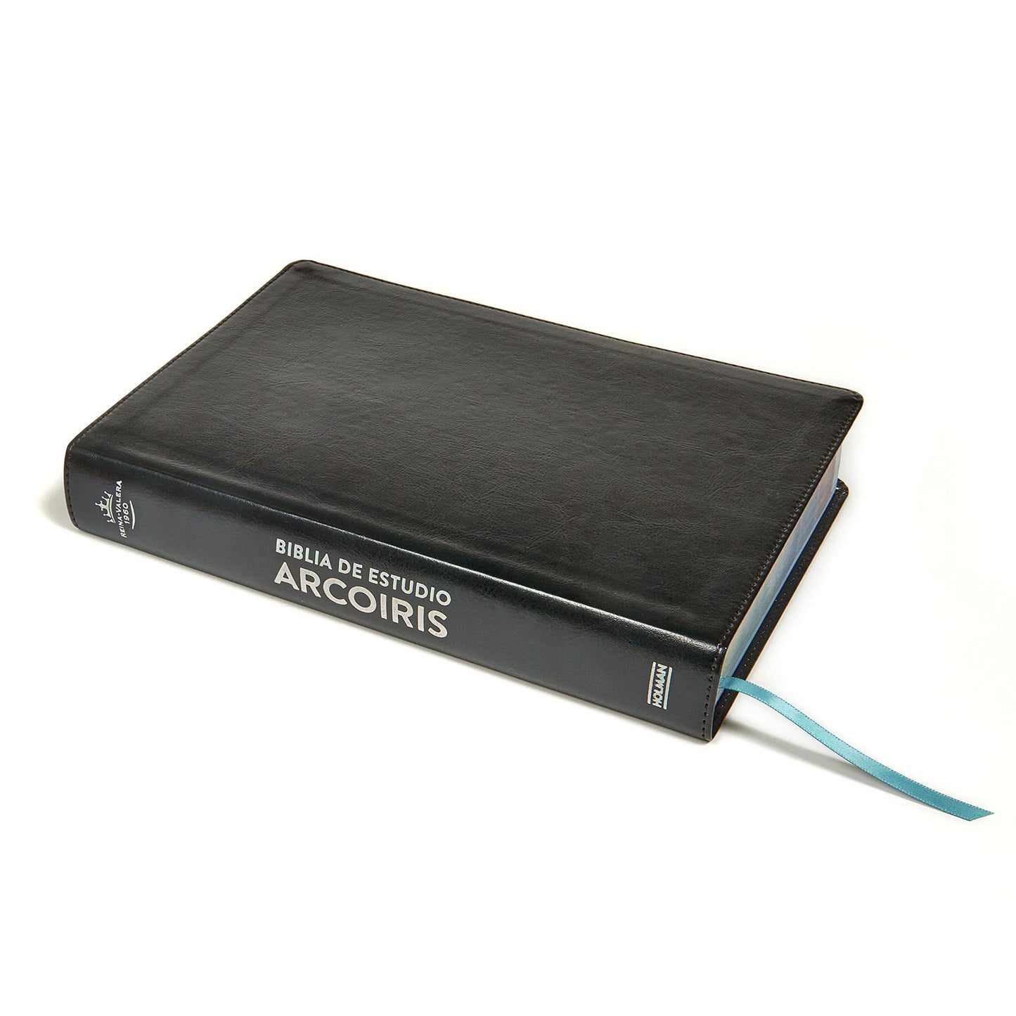 RVR 1960 Biblia de Estudio Arcoíris, negro símil piel/ Rainbow Study Bible RVR 1960 black, LeatherTouch (Spanish Edition)