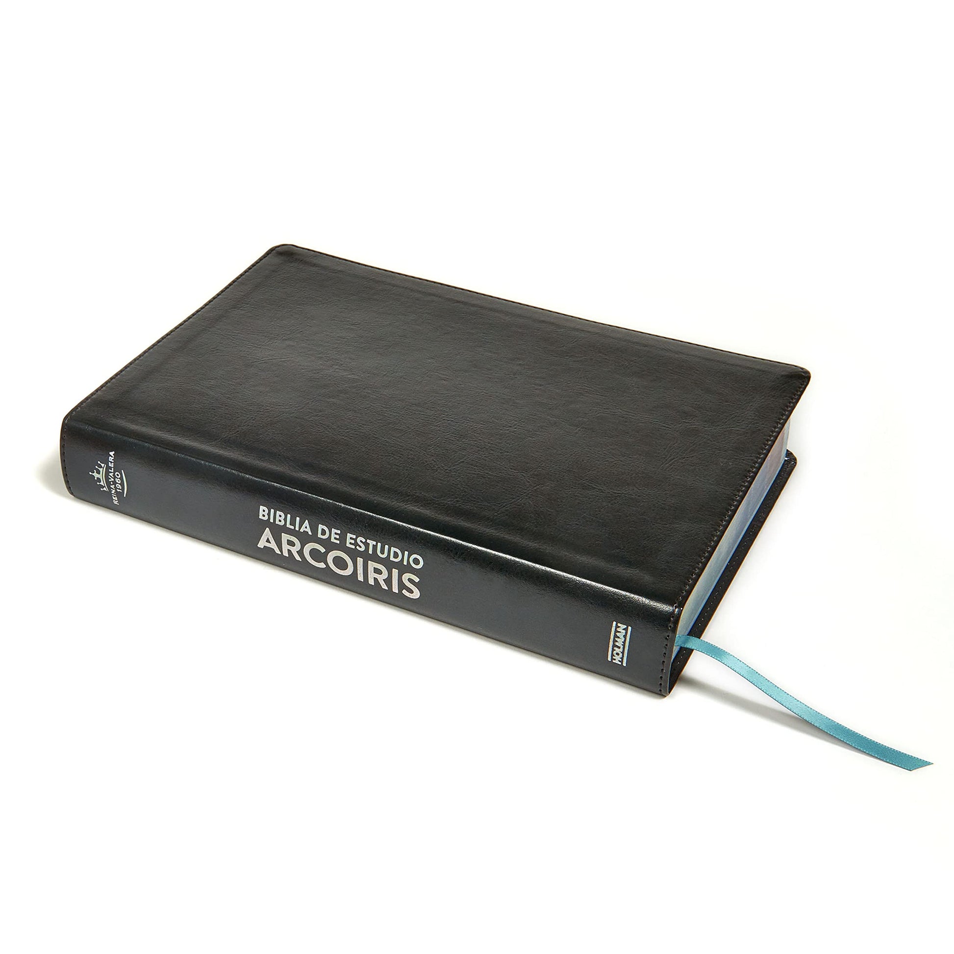 RVR 1960 Biblia de Estudio Arcoíris, negro símil piel/ Rainbow Study Bible RVR 1960 black, LeatherTouch (Spanish Edition)