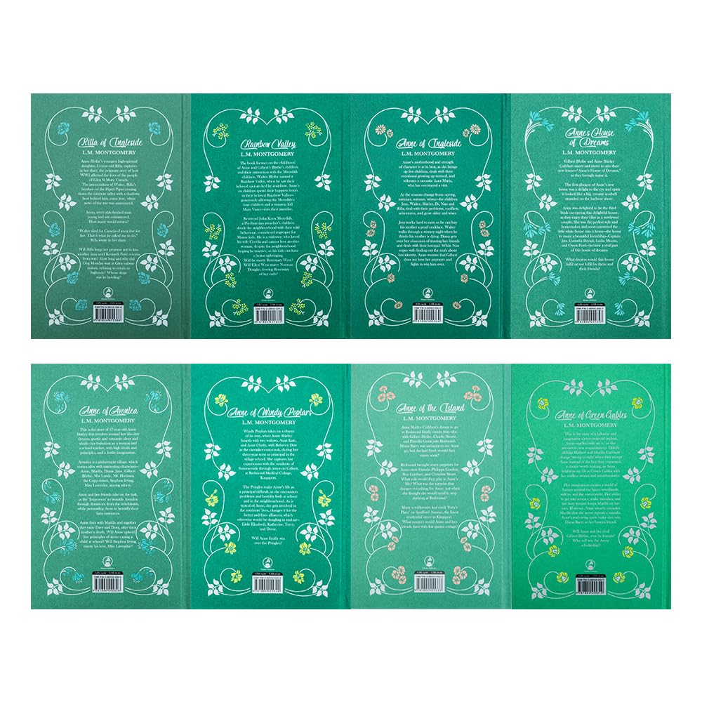 The Complete Collection of Anne of Green Gables 8 Hardback Deluxe Set: Anne of Green Gables, Anne of Avonlea, Anne of Ingleside, Anne of Windy Poplars, Anne of the Island