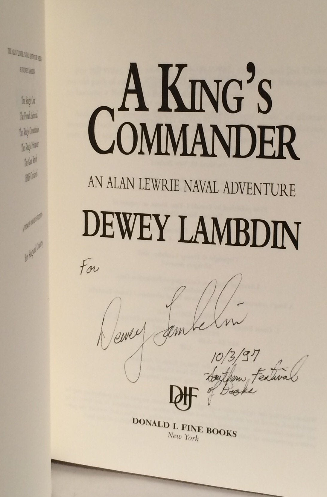 A King's Commander (Alan Lewrie)