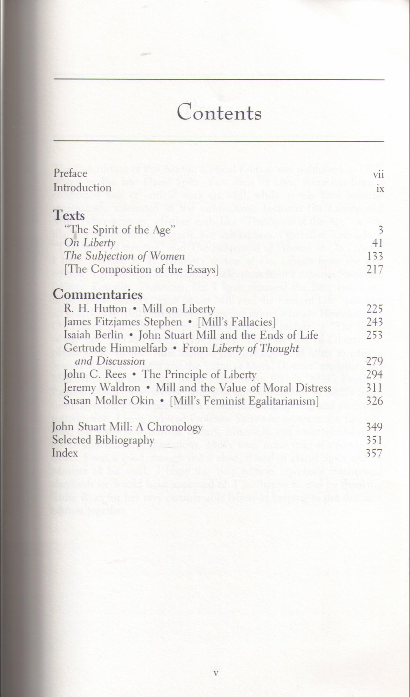 Mill: The Spirit of the Age, On Liberty, The Subjection of Women (Norton Critical Editions)