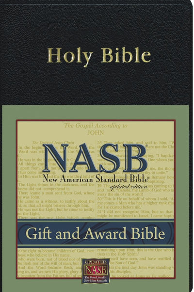New American Standard Gift & Award Bible; Black Imitation Leather