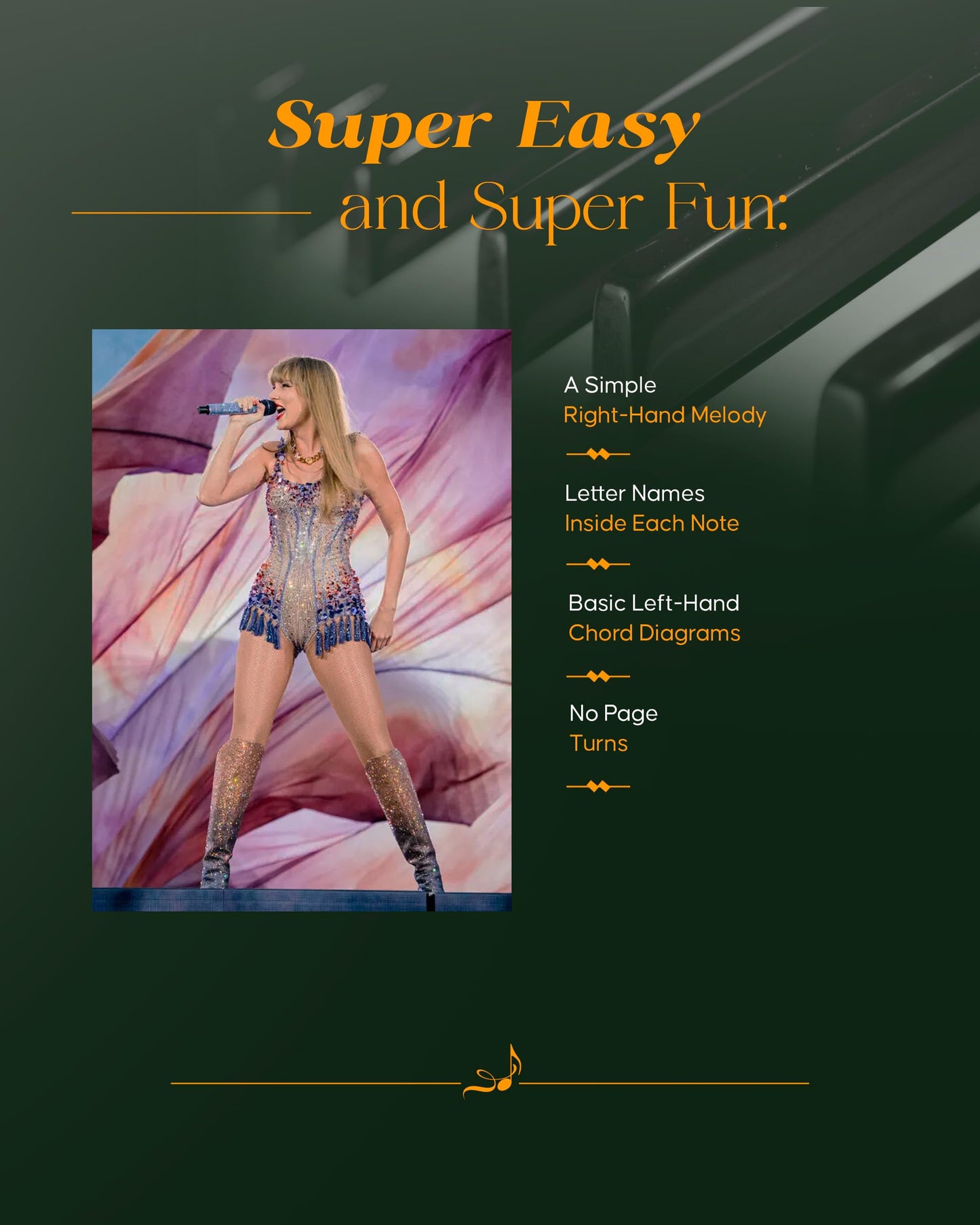 Taylor Swift Super Easy Songbook, 2nd Edition  Beginner Piano Sheet Music Book with 30 Simplified Pop Hits  Easy Piano Songs for Students Teachers Fans and Young Musicians Learning Piano