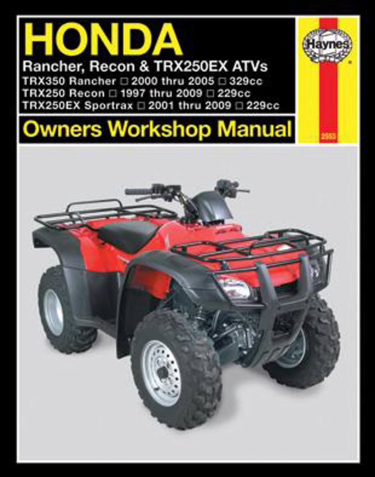 Honda Rancher, Recon & TRX250EX ATVs (97 - 09) Haynes Repair Manual (Paperback)