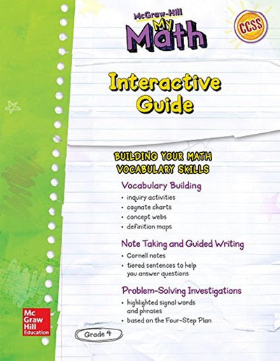 MH My Math ELD SE Grade 4 (ELEMENTARY MATH CONNECTS) (Spanish Edition)